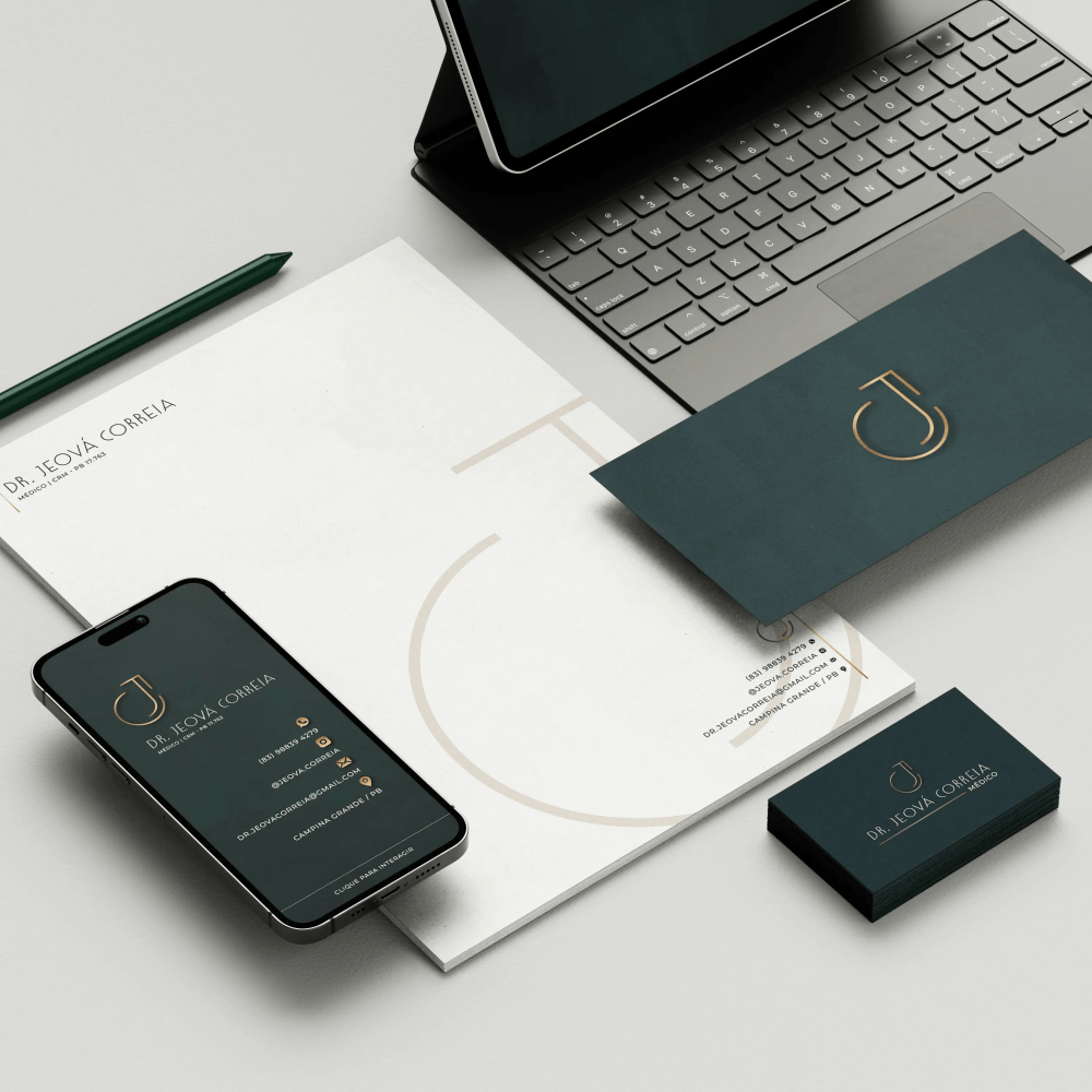 Designer Alanne Dias DIGITAL ART Pacote de Identidade Visual Essencial - Design Minimalista